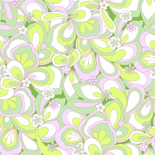 Eden Lilac & Lime Flower Power 70s retro groovy