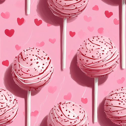 pink valentine's day cake pop