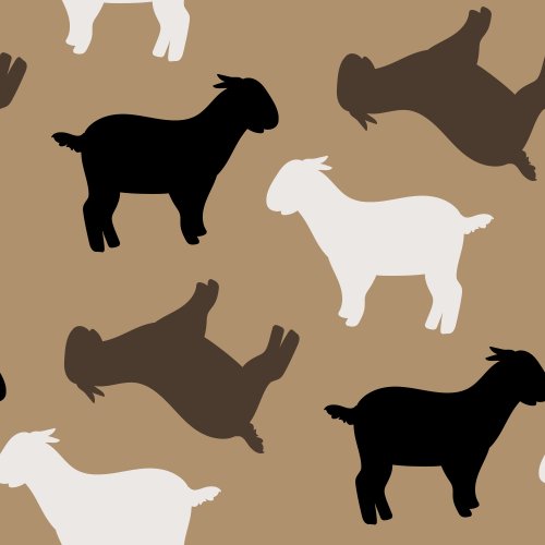 goats on a brown background