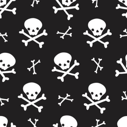 Skull and Crossbones | Fabric | Carriage House Printery