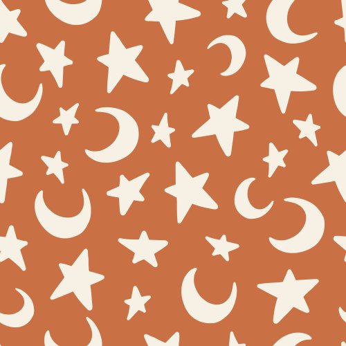 Tossed stars and moons, halloween.