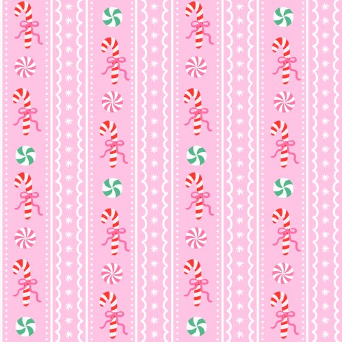 pink christmas stripes with peppermints and candycanes
