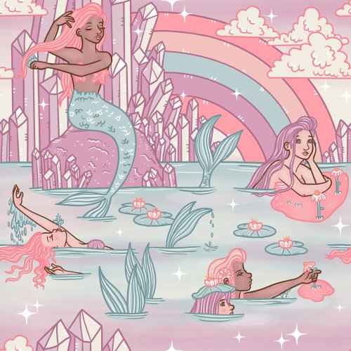 Mermaid Cove by Tylee + Art. Pairs great with any of my designs in the Dreamland Collection!