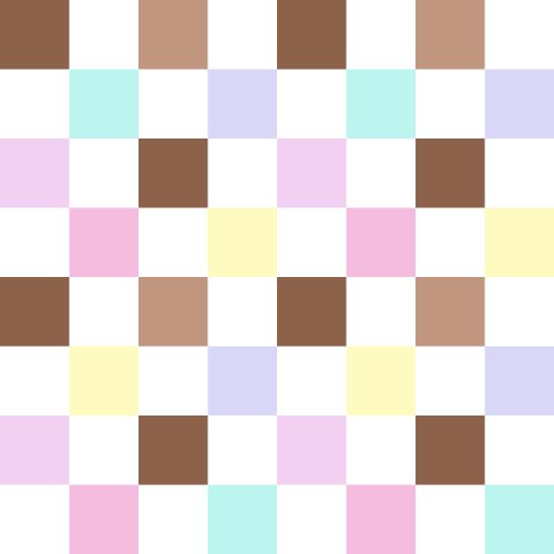 multicolor pastel checker design