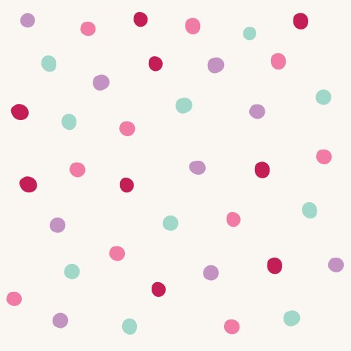 Valentine's Day Scattered Polka Dot Red Pink Purple Mint