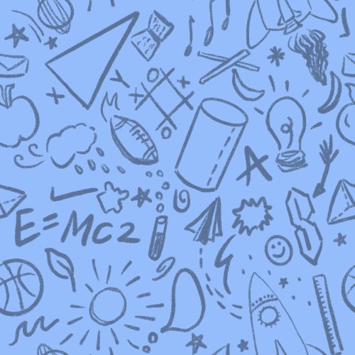hand drawn school doodles and school icons