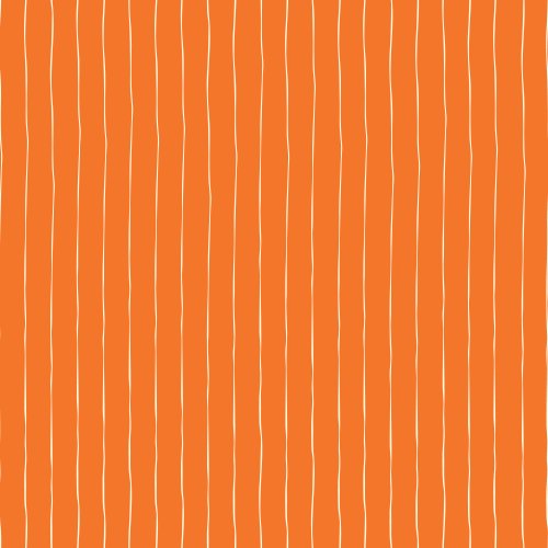 bright orange with white stripes