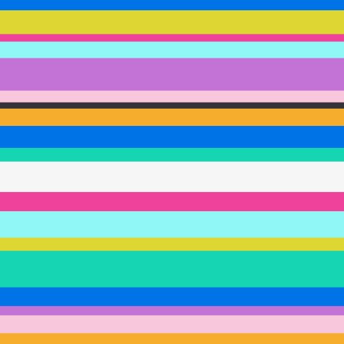 brightly-colored, horizontal stripes of varying widths