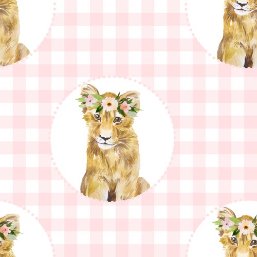 baby spring girl cub with floral