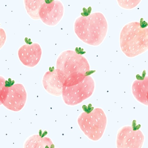 watercolor strawberries