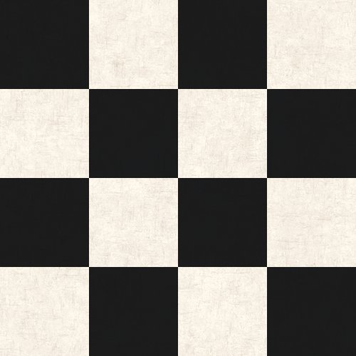 Black and cream textured checker fabric design