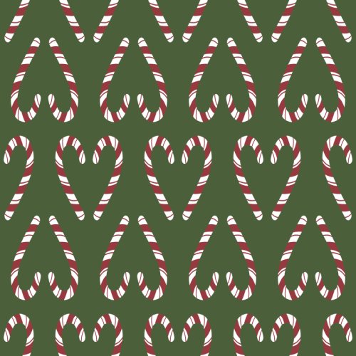 candy canes on a solid background