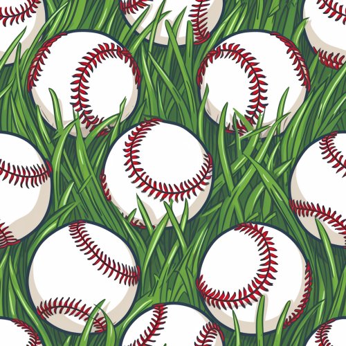 baseballs in grass