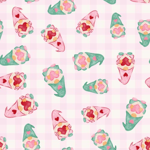 valentine's day gnomes holding hearts