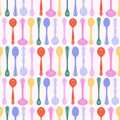 colorful teaspoons