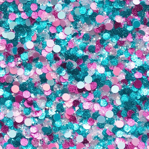 pink purple and teal mermaid glitter