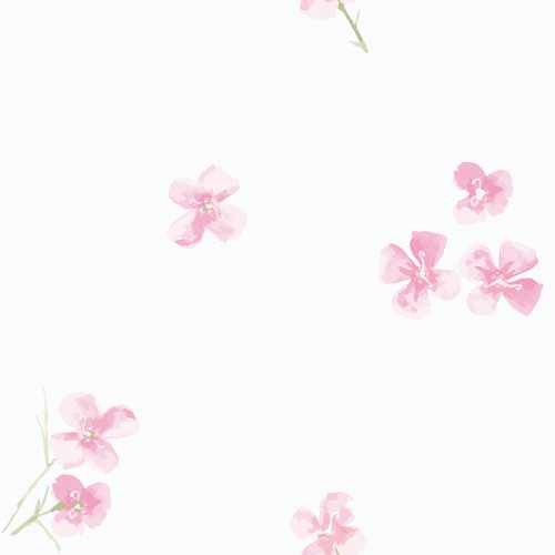 small pink watercolor floral