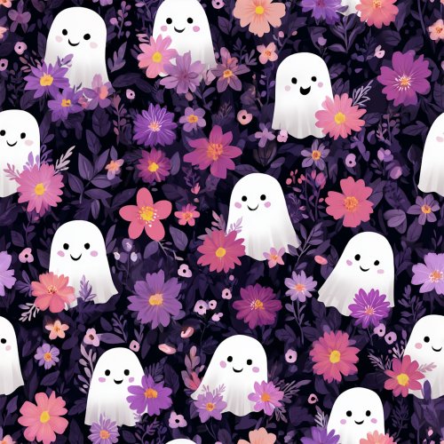 purple ghost floral