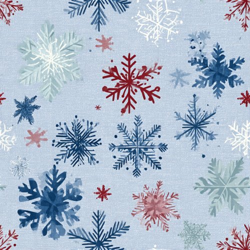 blue snowflakes