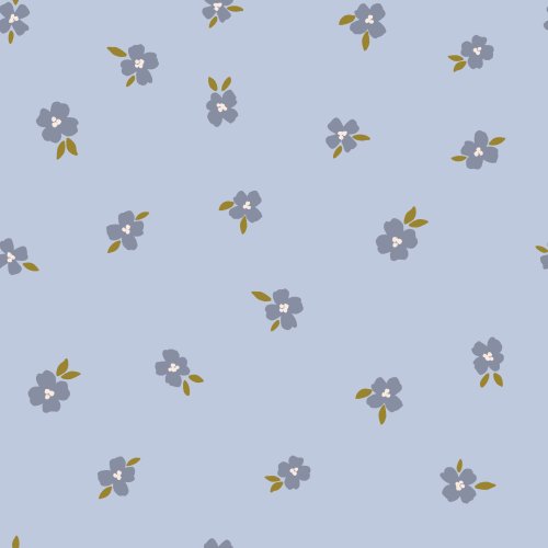 Ditsy floral print on various background color options