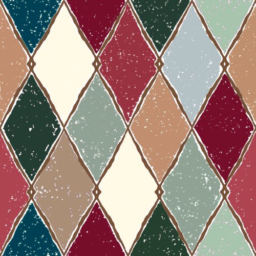 Diamond shaped geometric stained glass window pattern