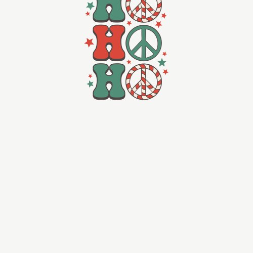 fabric panel design with christmas text "ho ho ho"