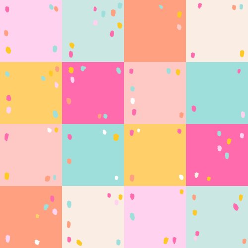 colorful checker design