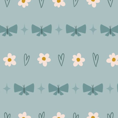 moth and daisy stripe