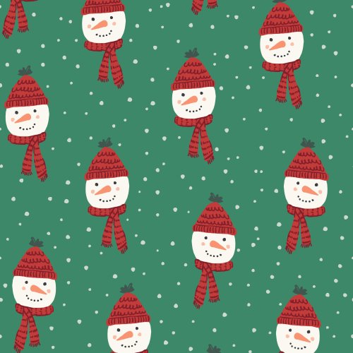 christmas snowmen with scarves