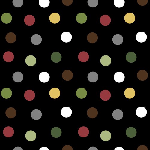 multicolored spots on black