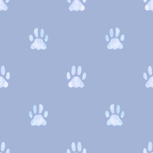 cat paw prints on pastel background 