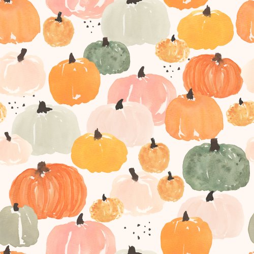 multicolor fall pumpkin design