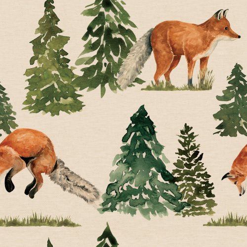 fox and tree design