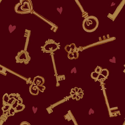 vintage keys and hearts
