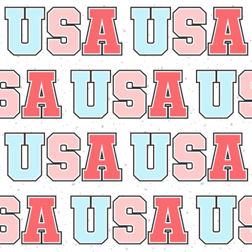 independence day design with letters USA