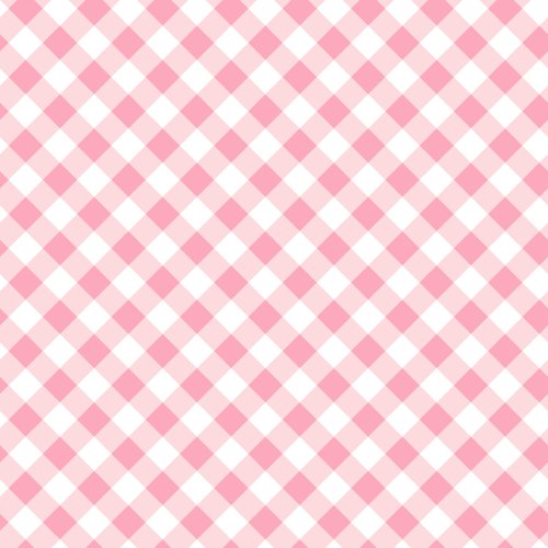 Pink textured gingham for spring chicken collection