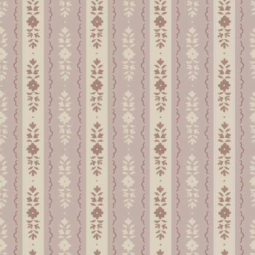 vintage floral stripe