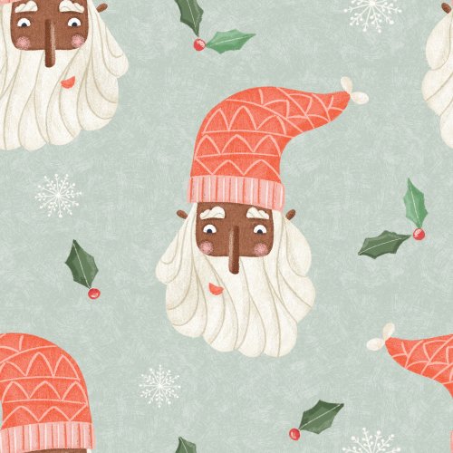 black christmas Santa