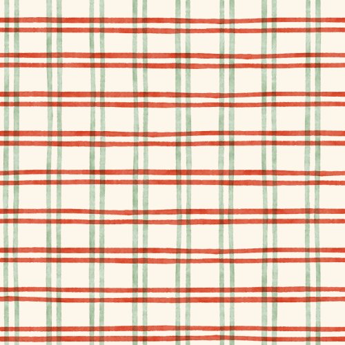 window pane style watercolor plaid