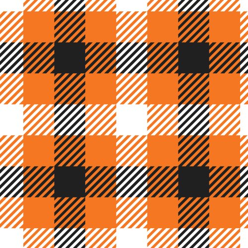 halloween plaid design