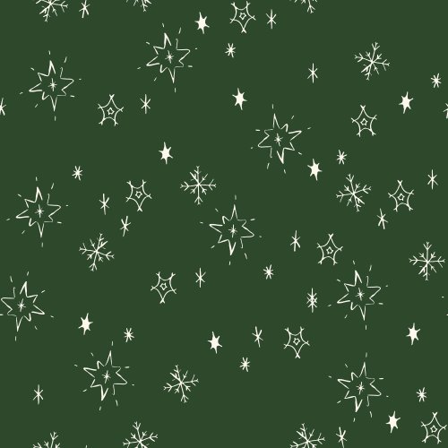 Hand drawn stars for Christmas