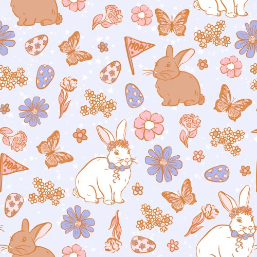 pastel easter bunnies