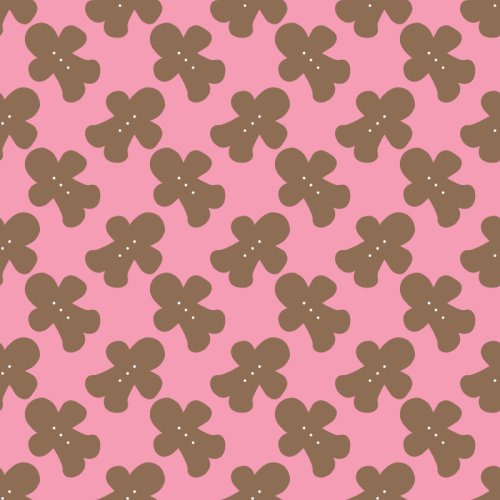 gingerbread shapes on a solid background