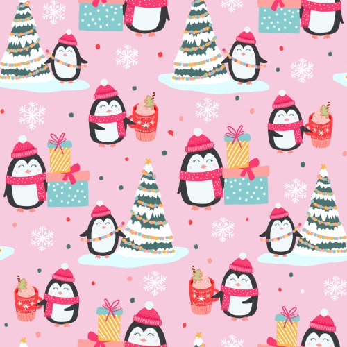 cute christmas penguins