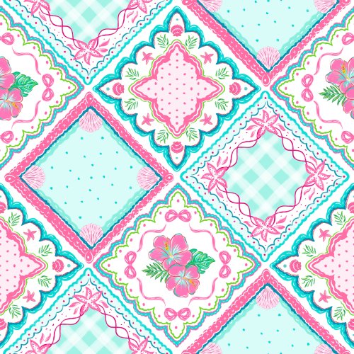 Coastal themed vintage patchwork