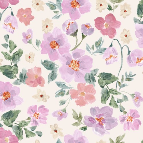 purple floral design