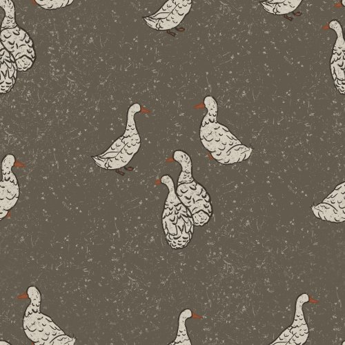 ducks on textured gray background