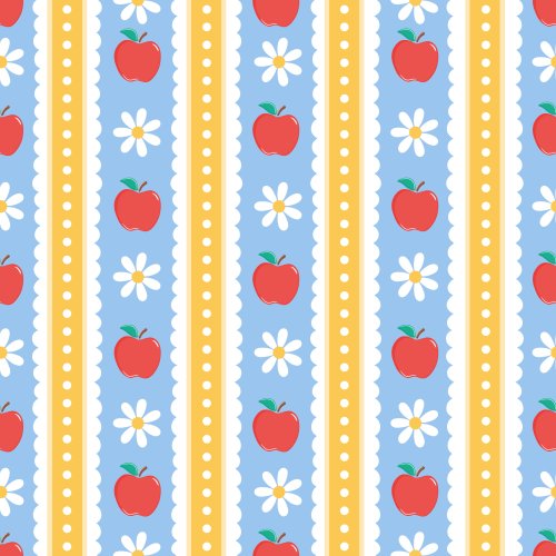 Daisy and Apple lace stripe