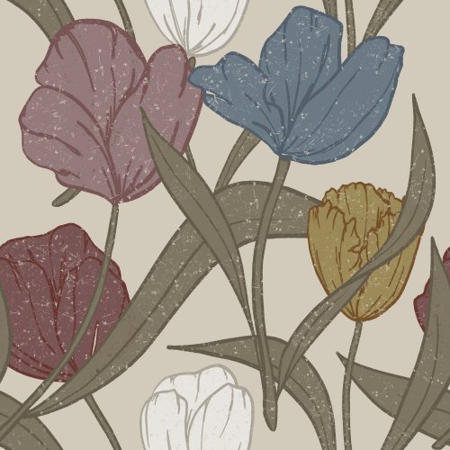 muted jewel tone tulip floral