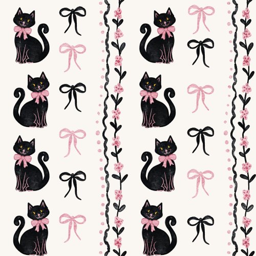 halloween black cat and stripe